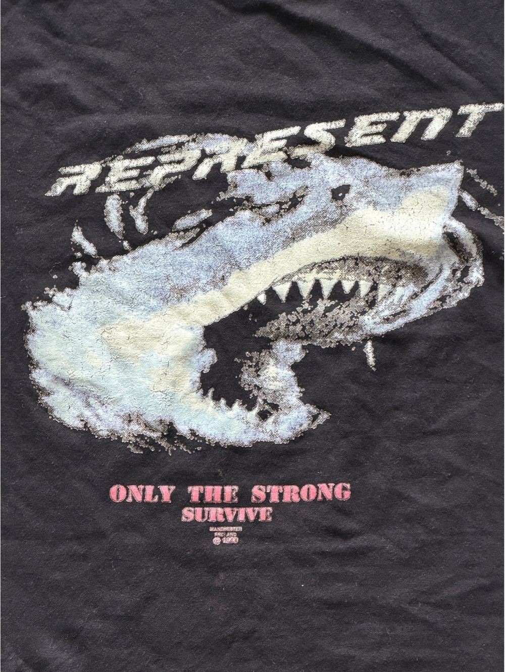 Represent Clo “only the strong survived Shark Tee Size L - Picture 3 of 6